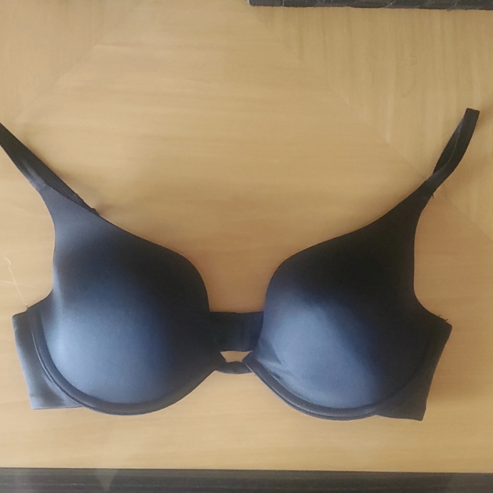 Calvin Klein Black Plunge Push Up Convertable Bra 34C